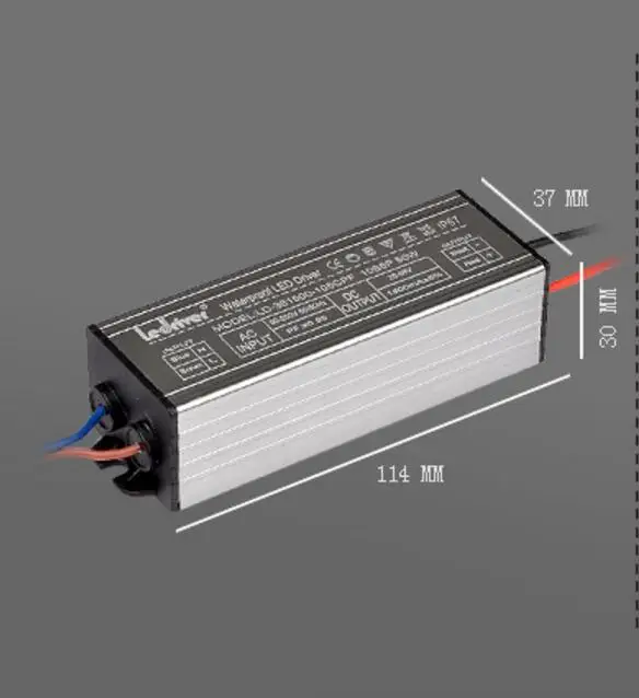 

100pcs High PFC (12-18)*3W stable LED Driver power source for outdoor street lights waterproof IP66 DC40-62V 600mA Free shipping