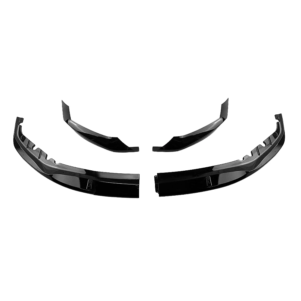 Front Bumper Spoiler Lip For BMW 5 Series G30 G31 M Tech Sport 2017 2018 2019 2020 525i 530i 540i Gloss Black Lower Splitter Kit