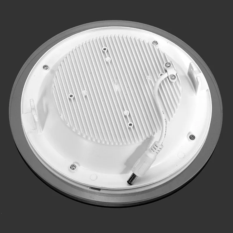 Lámparas empotradas de techo para el hogar, Panel de luces LED de vidrio cuadrado/redondo, 6W, 9W, 12W, 18W, sala de estar y cocina