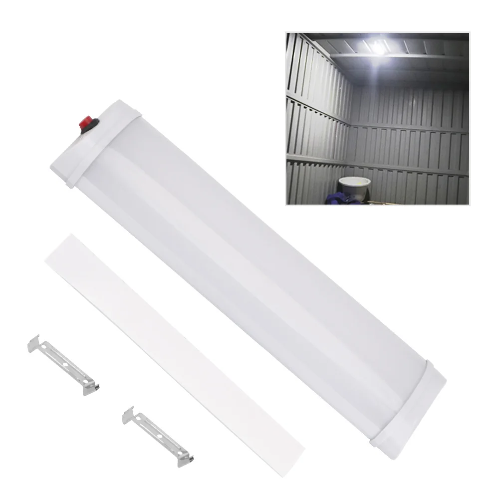 Plafoniere per interni Tubo di luce bianca con interruttore Lampada da lettura 12V 10W Barra luminosa a LED per interni auto per camion Camion Camper Nave