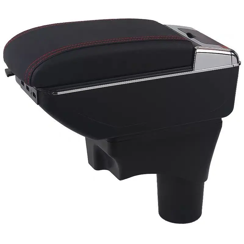 Armrest storage box car organizer seat gap case pocket content box with USB cup holder FIT FOR SUNNY 2011-2016