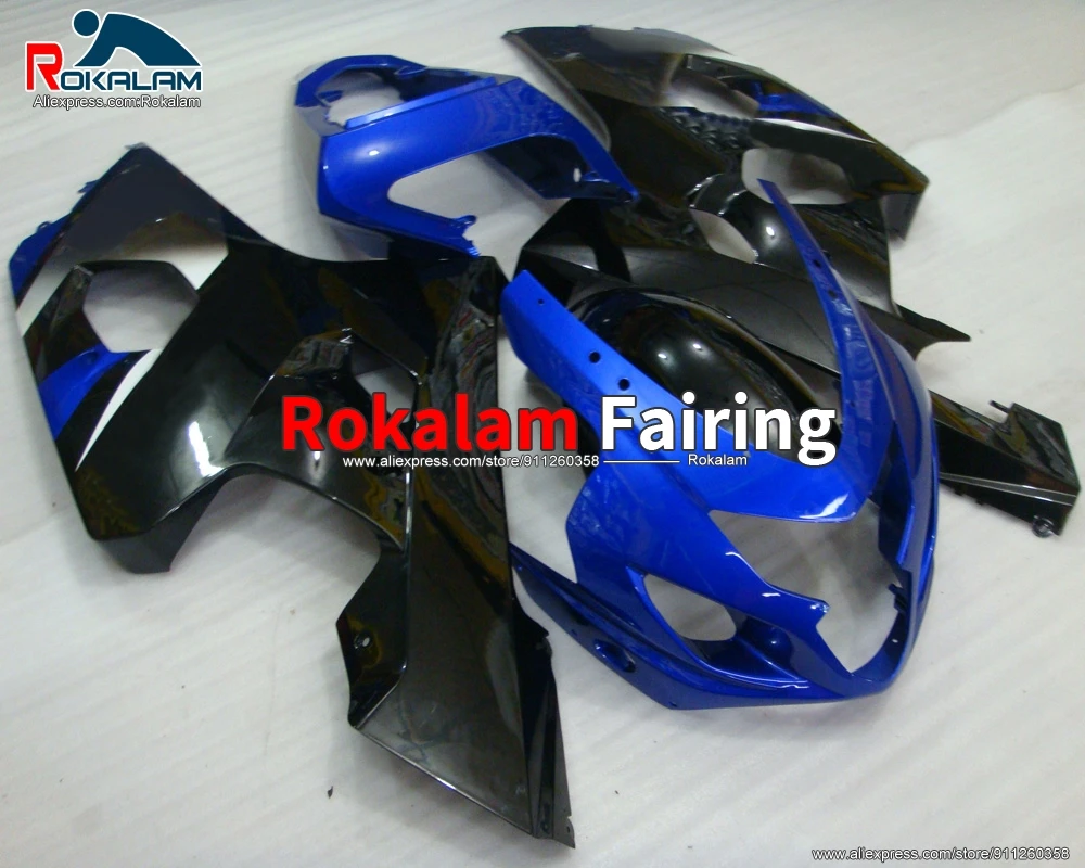 Bodywork For Suzuki GSXR600 GSXR750 K4 2005 2004 GSX-R600 GSX-R750 05 04 Black Blue Motorcyle Fairing Kits (Injection Molding)