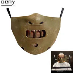 Máscaras de Cosplay de Hannibal Lecter para adultos, deportes de calle, a prueba de polvo, transpirable, lavable, disfraz Horrible de Halloween