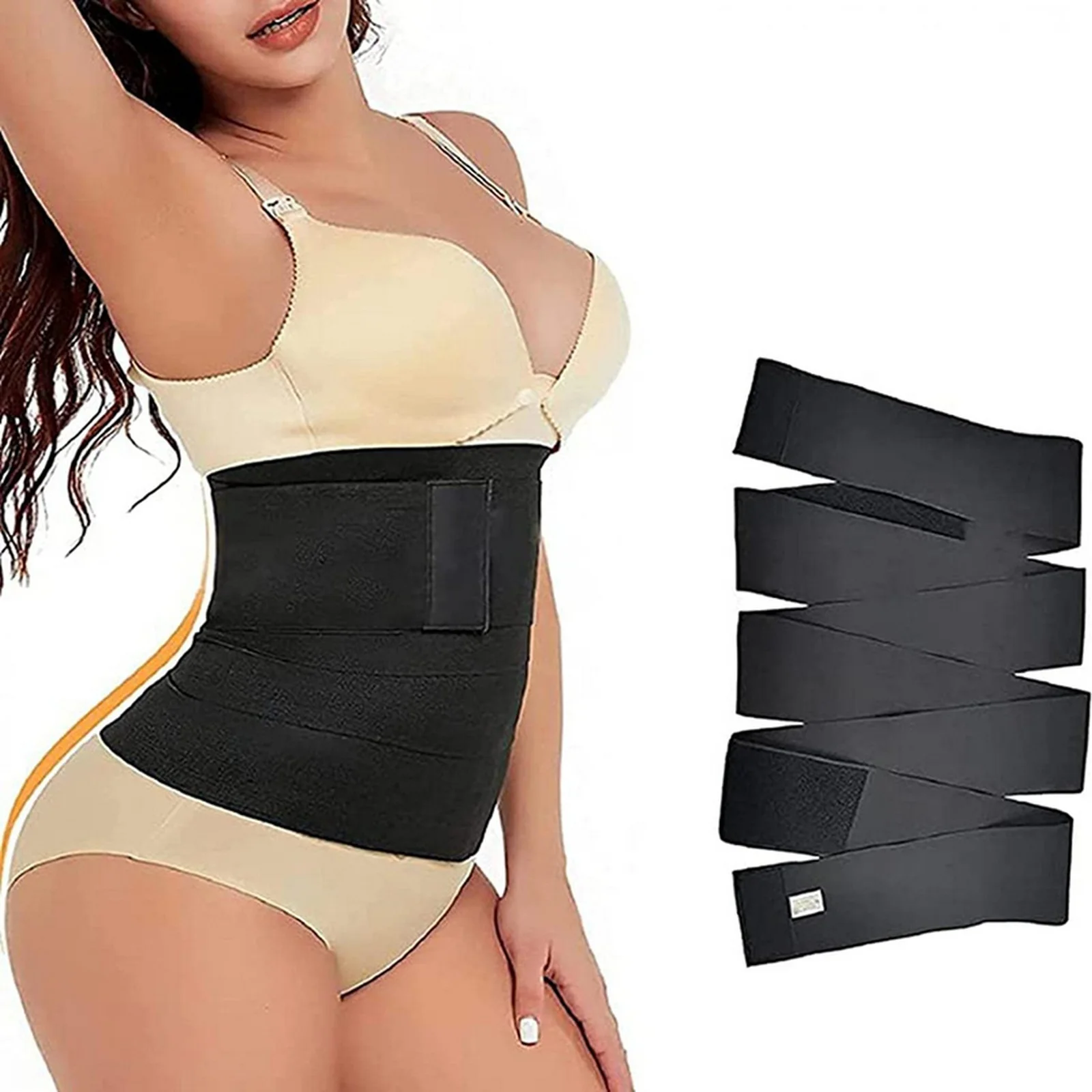 Hot Waist Trainer 3/4/5m Shaper Tummy Control Belt Sauna Slimming Strap Fitness Sweat Shapewear for Fat Burner