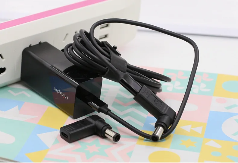 19.5V rodzaj USB C kobieta do 7.4*5.0mm męski wtyk Dc konwerter zasilacz ładowarka do laptopa złącze do Dell 7.4X5.0mm