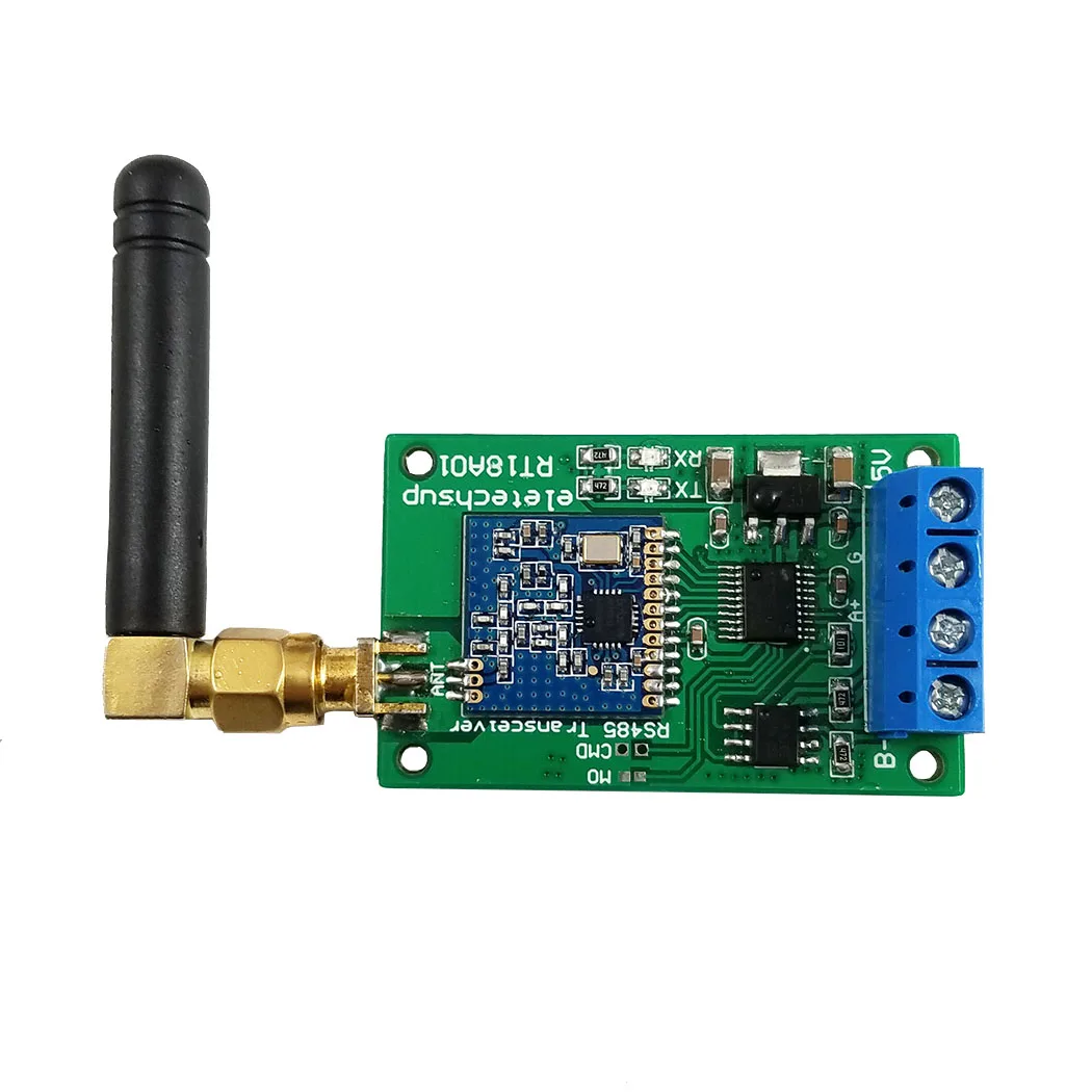 RS485 Bus RF Serial Port UART Transceiver Module DTU for PTZ Camera PLC Modbus RTU 433M 868M Multifunctional Wireless