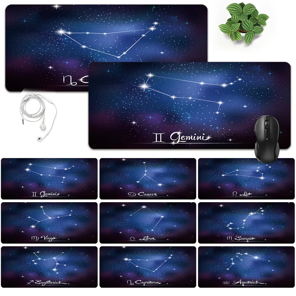 

Smooth Extra Large Office Computer Desk Mat Anti-slip Waterproof PU Leather Mouse Pad Star Pattern Game Mouse Mat