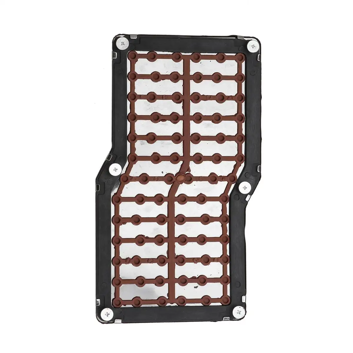 Car Foot Rest Pedal Board Floor Carpet Mat Anti-slip Stainless Steel Heel Pad Car Truck Suv Black Beige Brown