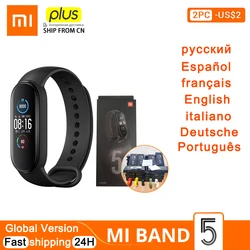 Global Version New Xiaomi Mi Band 5 Smart Bracelet 4 Color AMOLED Screen Miband 5 Fitness Traker Bluetooth Smartband miband 5