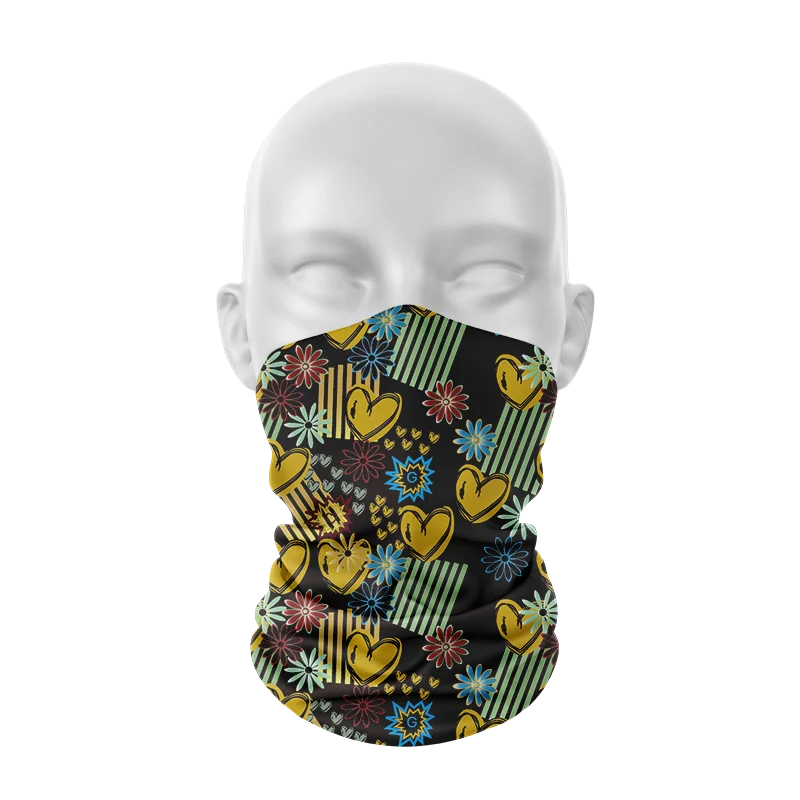 New Fashion 3D Printed Face Bandana Men Women Headscarf Outdoor Sports Hip-Hop Dustproof Hijab Scarf Headdress Elastic Headband