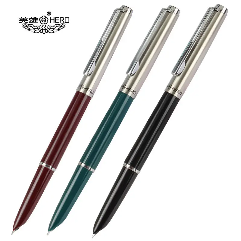 High Quality Hero 007 Fountain Pen Plastic Finance Nib School Student Office Gifts Stationery