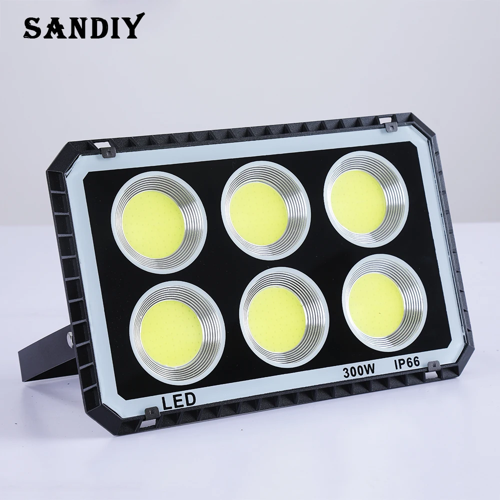 Flood Light 100W 200W 300W 500W 600W Projector Waterproof Outdoor Lighting Exterior Wall Building Garden Trees Square Spotlight