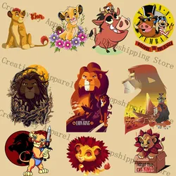 The Lion King  Disney Movie Ironing Patches for Clothing DIY Sweatshirt Decor Heat Transfers for Kids Jacket Thermal Stickers