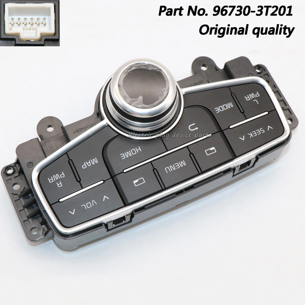 

OE# 96730-3T201 KH Rear Remote Keyboard Assembly Control Switch With Dial for Hyundai