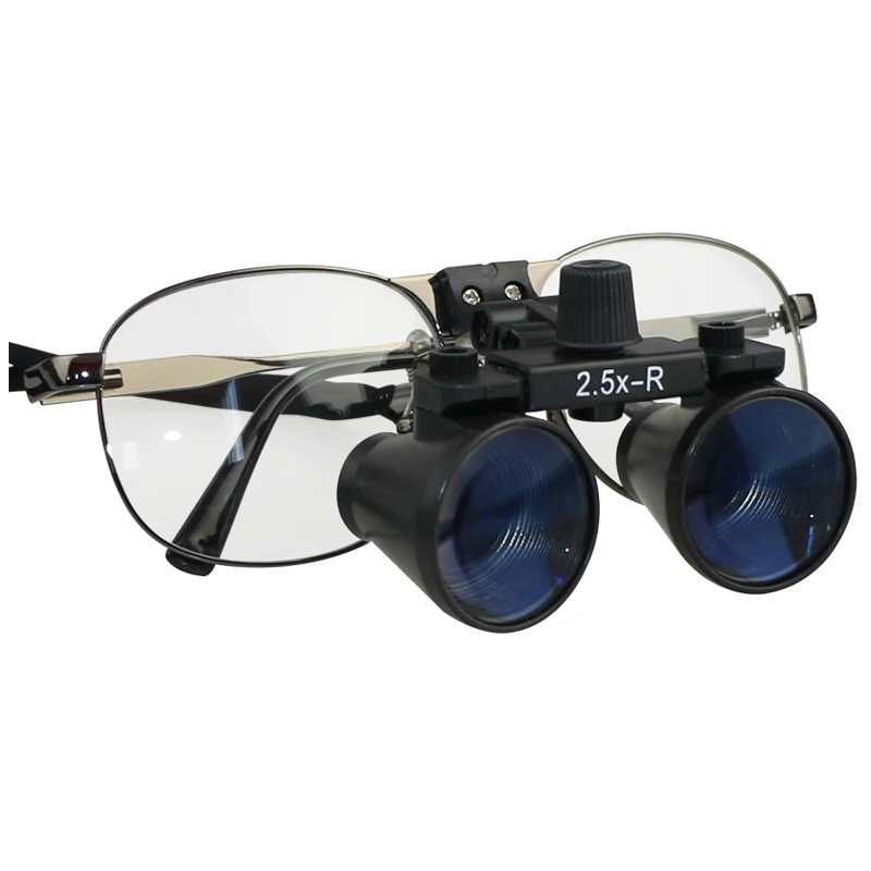 Dental Equipment 2.5X/3.5X Binocular Dental Loupes with LED Head Light Medical Surgical Glasses