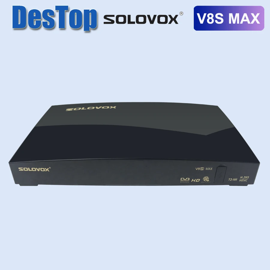 SOLOVOX OPENBOX V8S MAX FHD ALI3521 Satellite TV Receiver USB WiFi YOUTUBE Xtream H.265 T2-MI Decoder V8S Max Replace V8S Plus