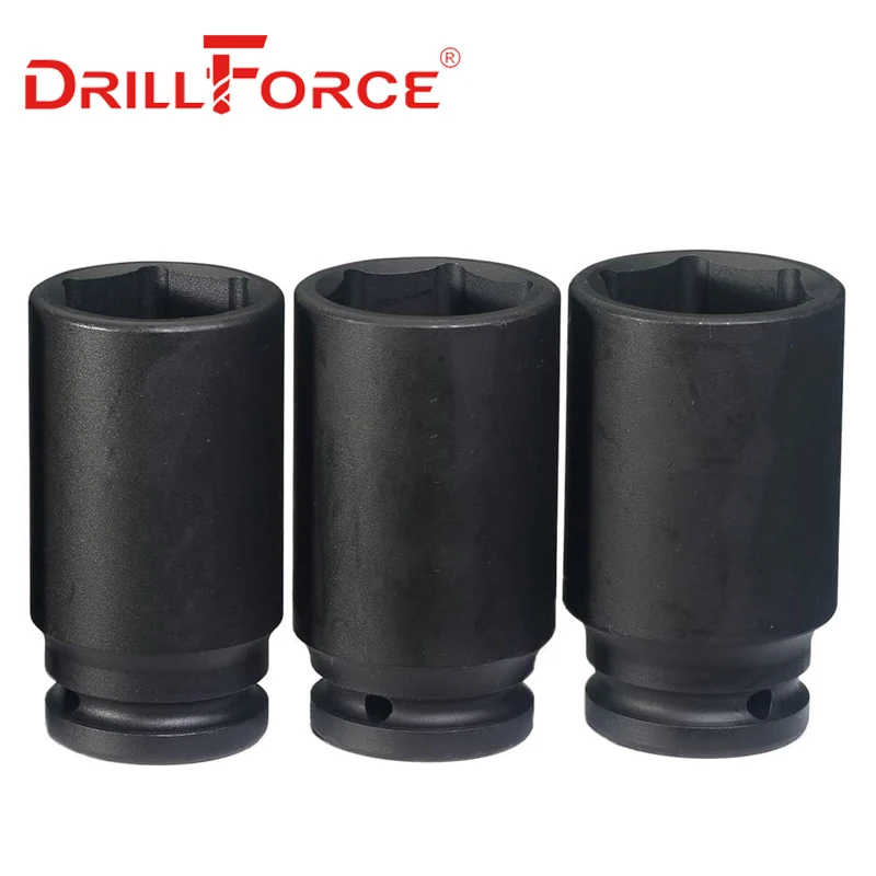 Drillforce 6-24mm Heavy Duty Deep Impact Wrench Socket Head 3/8\