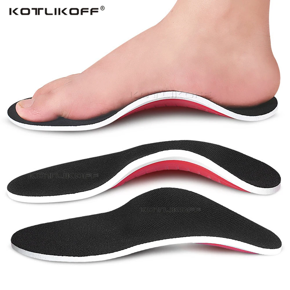 KOTLIKOFF Premium Orthotic Insoles High Arch Support Pad Relief Flat Feet Foot Pain Orthopedic Shoes Pad Sole Insert Foot Care