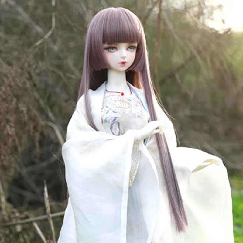 New Style 1/3 1/4 1/6 1/8 Long Straight Hair High Temperature Wire BJD Wig For BJD Doll Wig