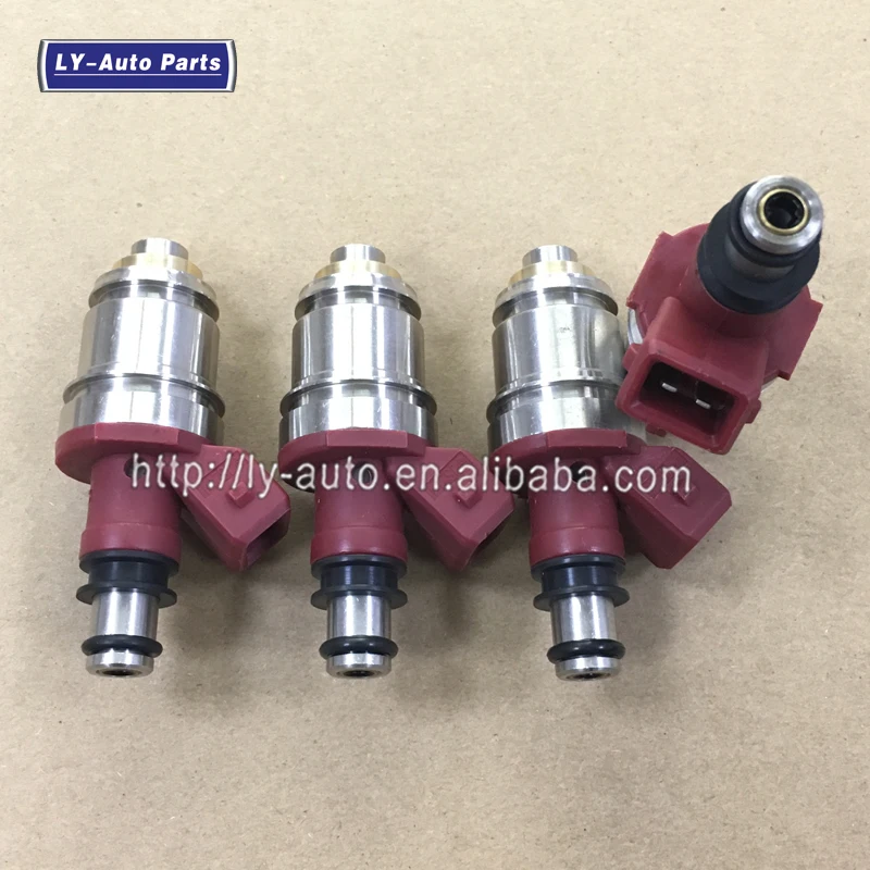 4PCS Fuel Injection For Nissan D21 Pickup 2.4L 16600-86G10  16600-86G00