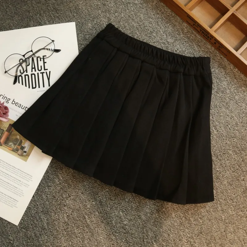 Autumn Winter New preppy style Baby Woolen Pleated Skirt Children Tutu Skirt Kids Cute Skirts