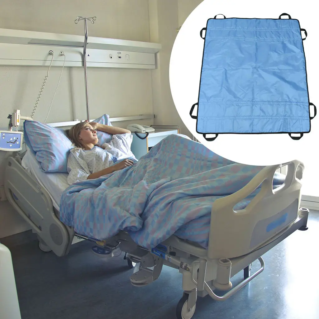 Turn Over Care Belt Devices Sliding Sheet Movement Multipurpose Get up Underpad Bed Transfer with Handles for Adult Bed Patients