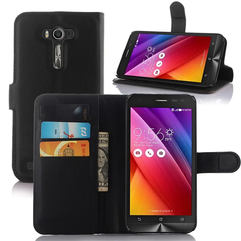 

Luxury Wallet Flip PU Leather Case Cover For Asus Zenfone 2 Laser ZE500KL ZE500KG Case Cell Phone Back Cover With Card Holder
