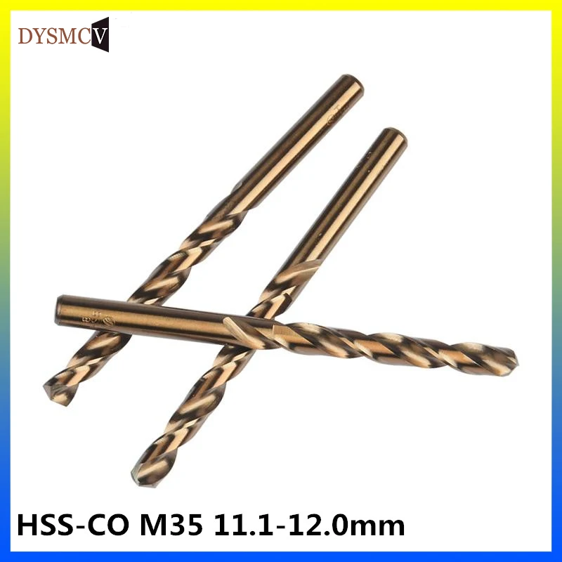 11.1 11.2, 11.3, 11.4, 11.5, 11.6, 11.7,11.8,11.9,12mm HSS-CO M35 Bit drill bits straight cobalt steel shank for stainless steel