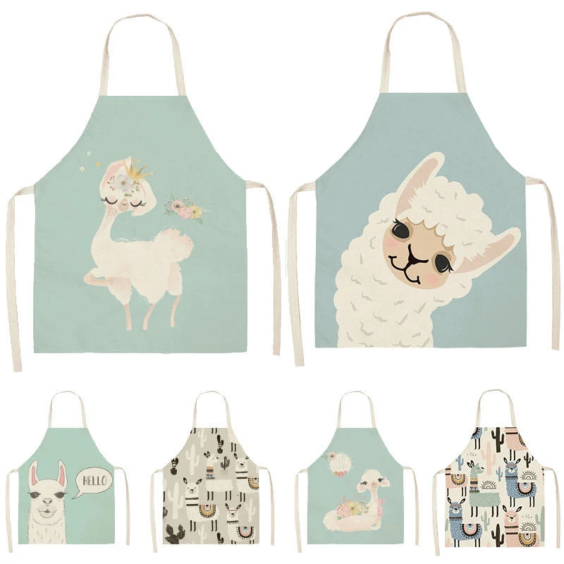 Customized Photo Aprons Kitchen Apron for Woman Waist Baking Bib Kitchen Cooking Pinafore Cleaning Tools 68*55cm tablier enfant