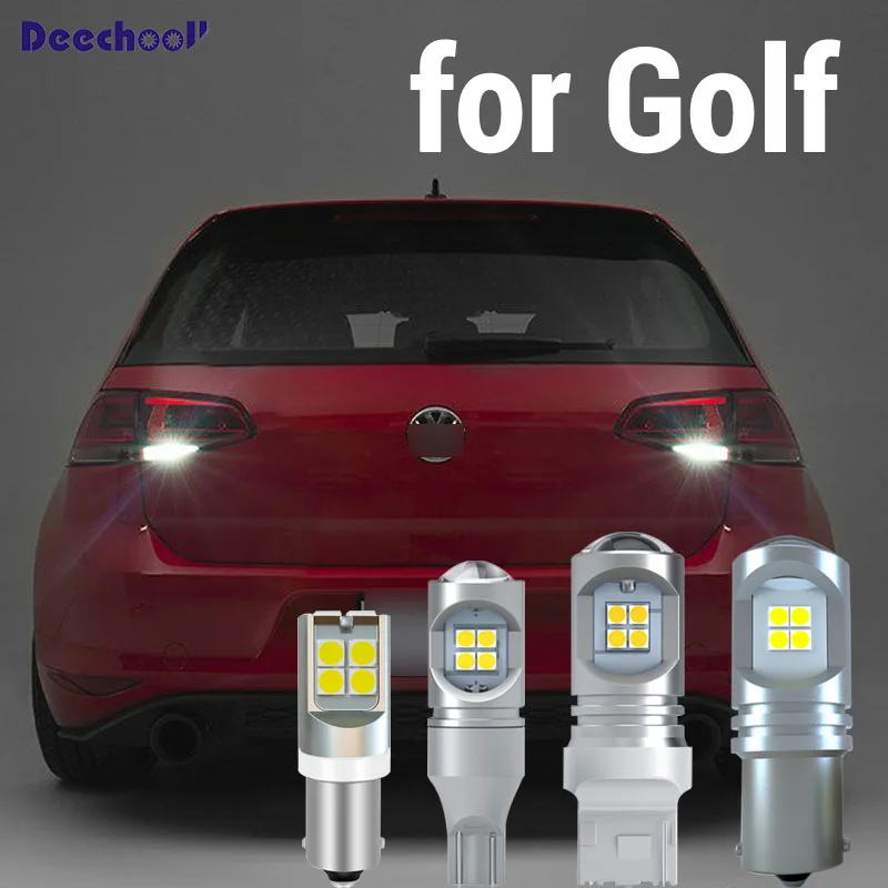 2Pcs Canbus For VW Golf 4 5 6 7 MK4 MK5 MK6 MK7 MKIV V VI VII Error Free Exterior LED Reverse Back Up Light Bulb Auto Lamp