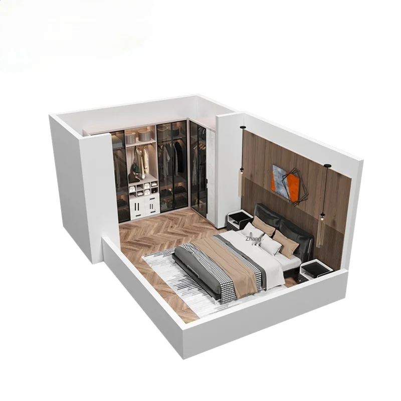 Wardrobe custom whole walk-in light luxury cloakroom cabinet bedroom combination home full house furniture