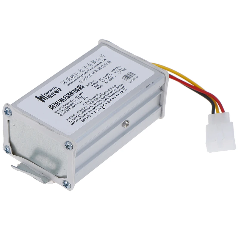 1Pc Dc 48V-96V Naar 12V-10A 120W Converter Adapter Voor Elektrische Auto Batterij Ark