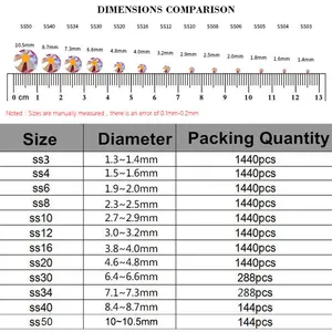 Hotfix Crystal Strass AB mit Kleber DMC Rhinestras Alle Nähgrößen und Stoffkleidung Schuhbag Dekoration 8 Hauptverkaufskupplung machen 250 - №8
