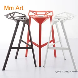 Bar Chair Creative Geometric Restaurant Stool Bar Stool Dessert Shop Barstool