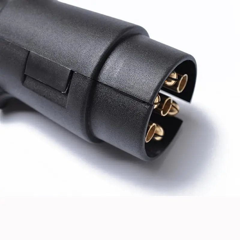 12V 7 Pin Kunststoff Europäischen Anhänger Stecker Tow Bar Elektrik Stecker Anhänger Adapter Für Indikatoren Seite Lichter Bremsleuchten