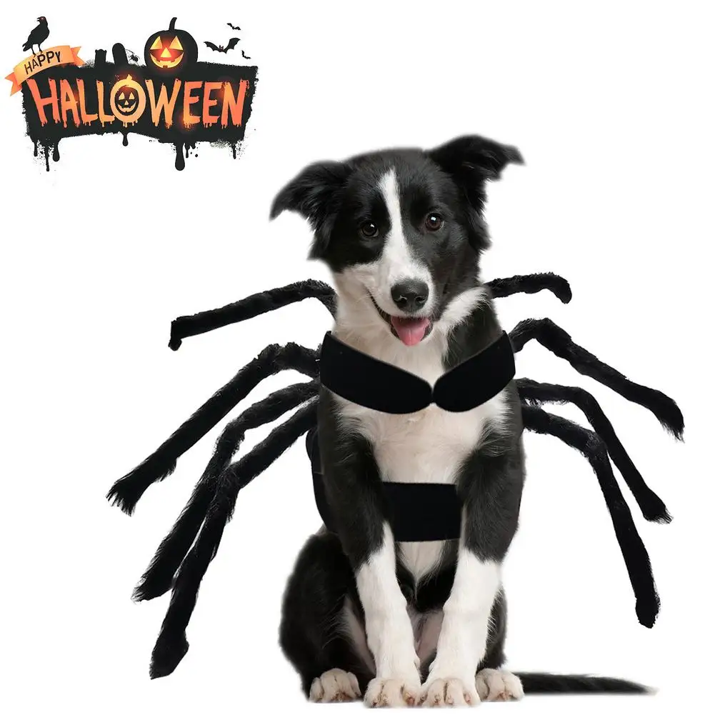 Halloween Spider Clothes For Pet Dog Cat Spider Costumes Dressing Up Pet Clothes Party Pet Halloween Props Accessories