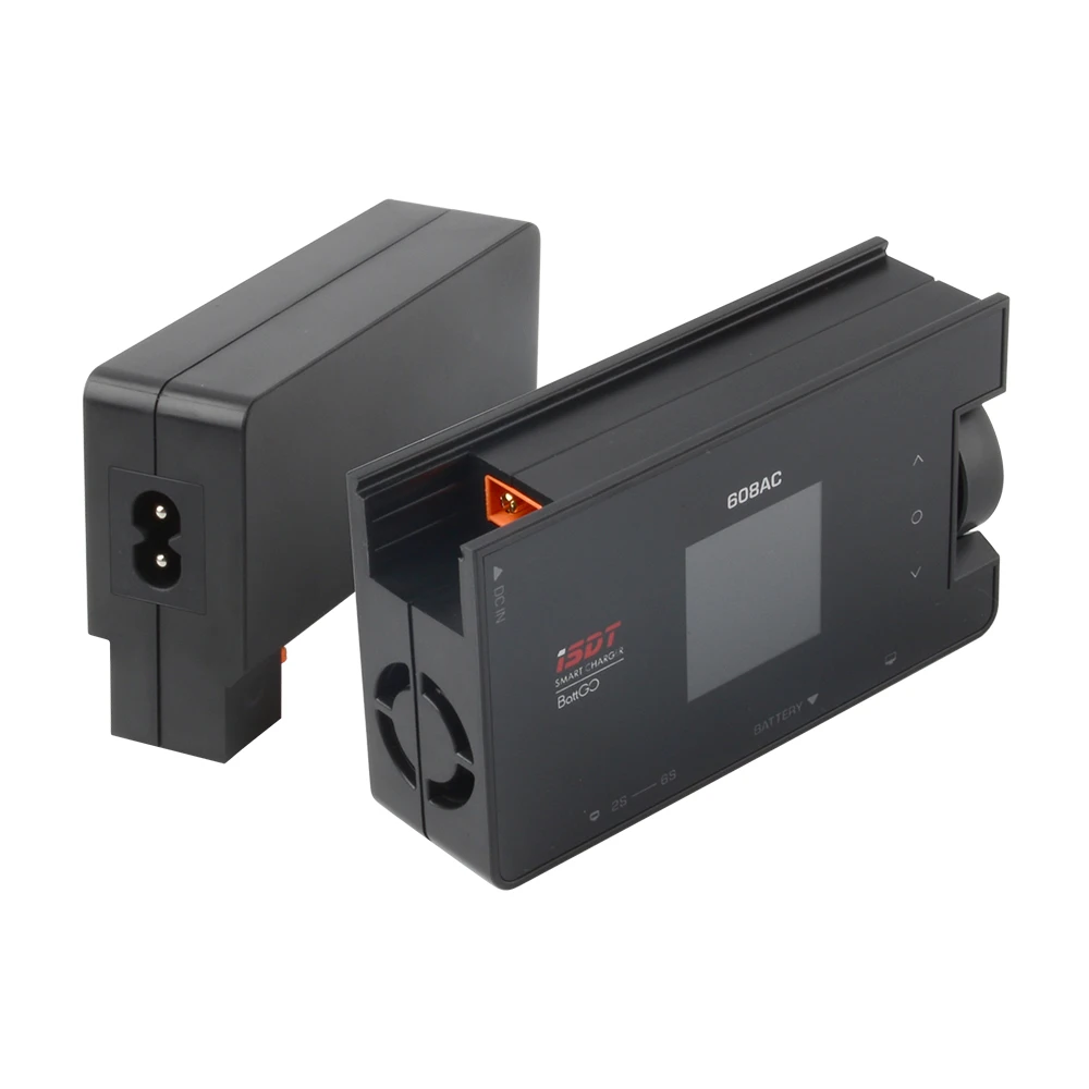 ISDT 608AC AC 60W DC 200W 8A BattGo caricabatteria intelligente scaricatore con alimentatore staccabile