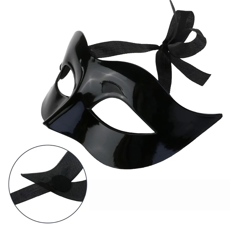 Masque de mascarade demi-visage pour femmes et hommes, masque oculaire de danse en plastique Vintage, Costume de Cosplay d'halloween, accessoires de décoration de mariage