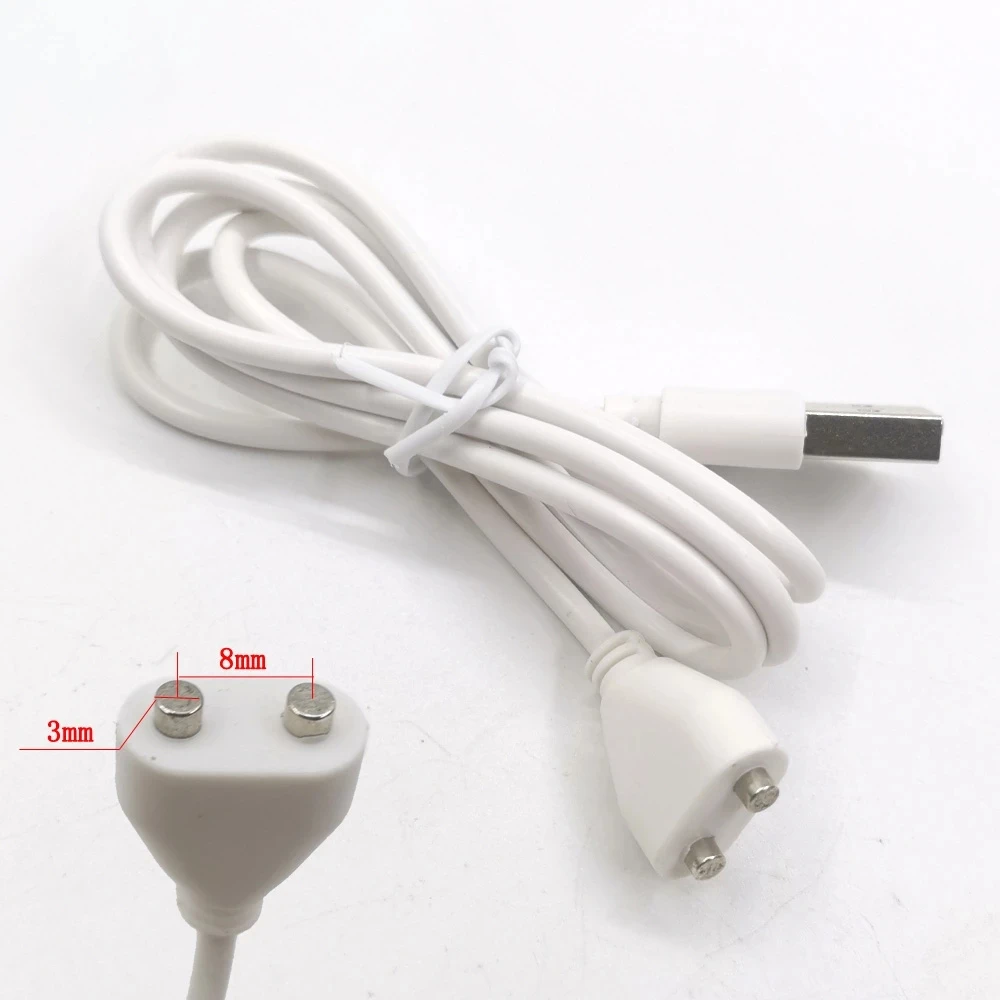 Cavo Di Ricarica Magnetico A 2 Pin – Distanza 7 Mm, Lunghezza 80 Cm, Per Dispositivi Intelligenti E Bellezza