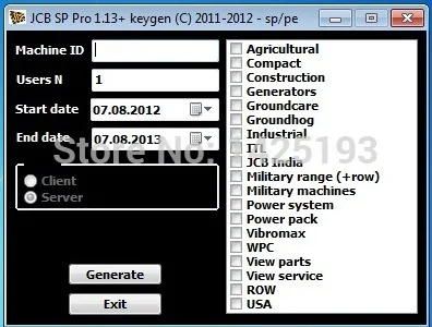 

For JCB SPP Parts Catalog 1.13-2.00 Keygen unlock