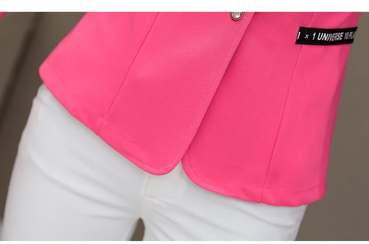 Plus Size Spring Autumn Womens Formal Elegant Jackets Coats Female V-neck Long Sleeve Jackets Ladies Short Outwear Coat