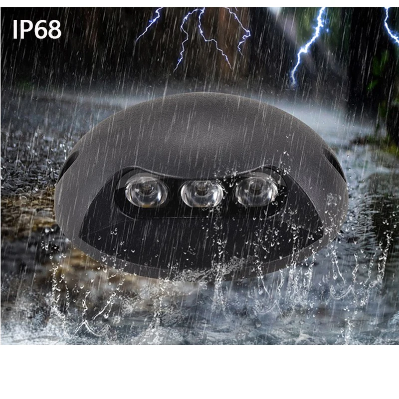 2W 3W 6W 9W IP68 Waterproof LED Underground Light Outdoor Ground Garden Path Floor Buried Yard Spot Landscape AC85-265V DC12V