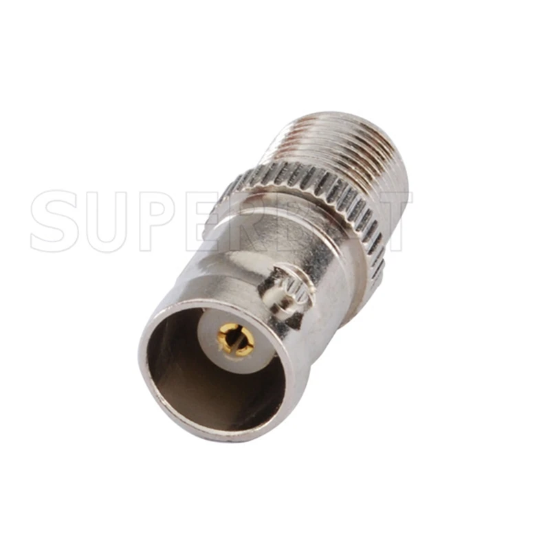 Superbat 5 uds adaptador de BNC-F conector BNC a conector Coaxial RF recto hembra F