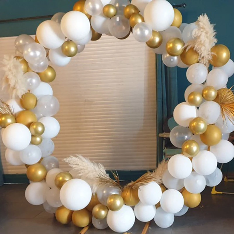 Round Balloon Arch Balloon Circle Stand Holder Frame Ring Birthday Baloon Decor decorazioni per feste di matrimonio Baby Shower Background