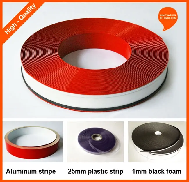 7Cm 9Cm 11Cm SY003 Saluran Aluminium Perak Disikat Surat Channelume dengan PVC dan Busa Pembuat Tanda Bahan