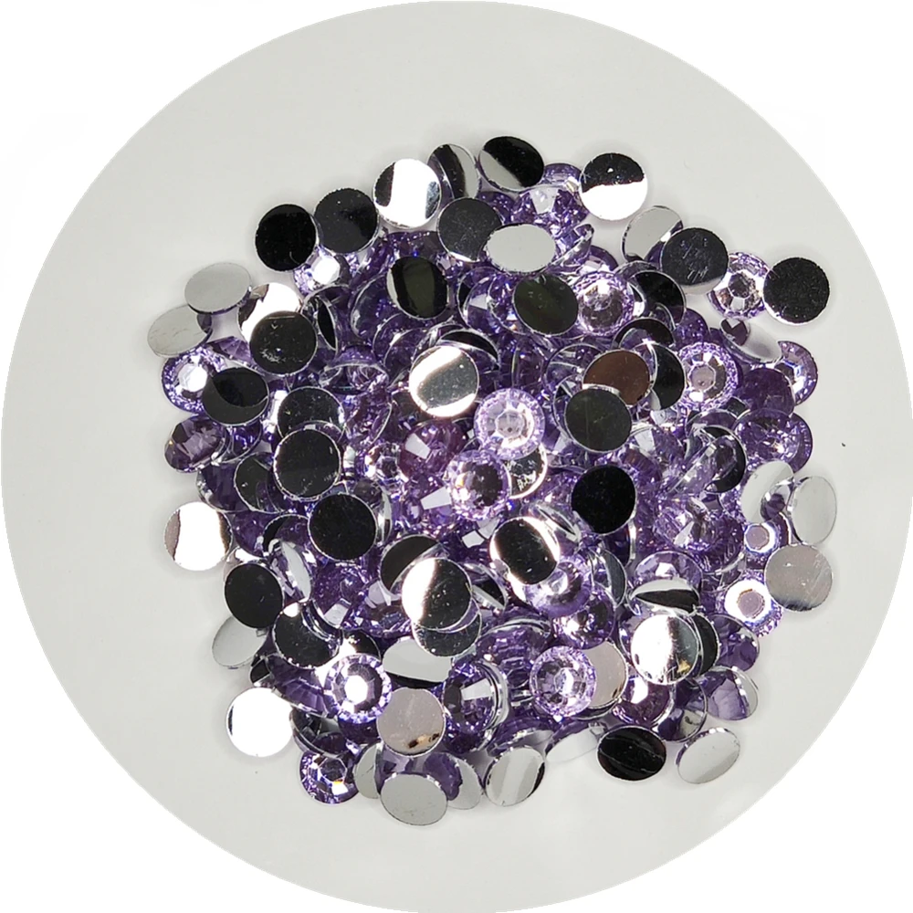 All Sizes Colors Flatback Round Glue On Rhinestone Glittler Resin Beads Strass Stones Stickers Nail Art Decoration