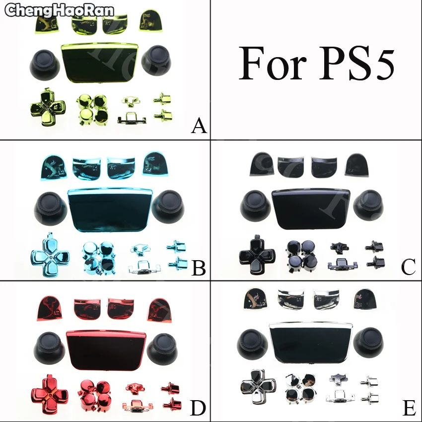 

ChengHaoRan For PS5 Replacement Button Controller Thumb Sticks Analog Grip Bullet Buttons Repair for PS5 Accessories