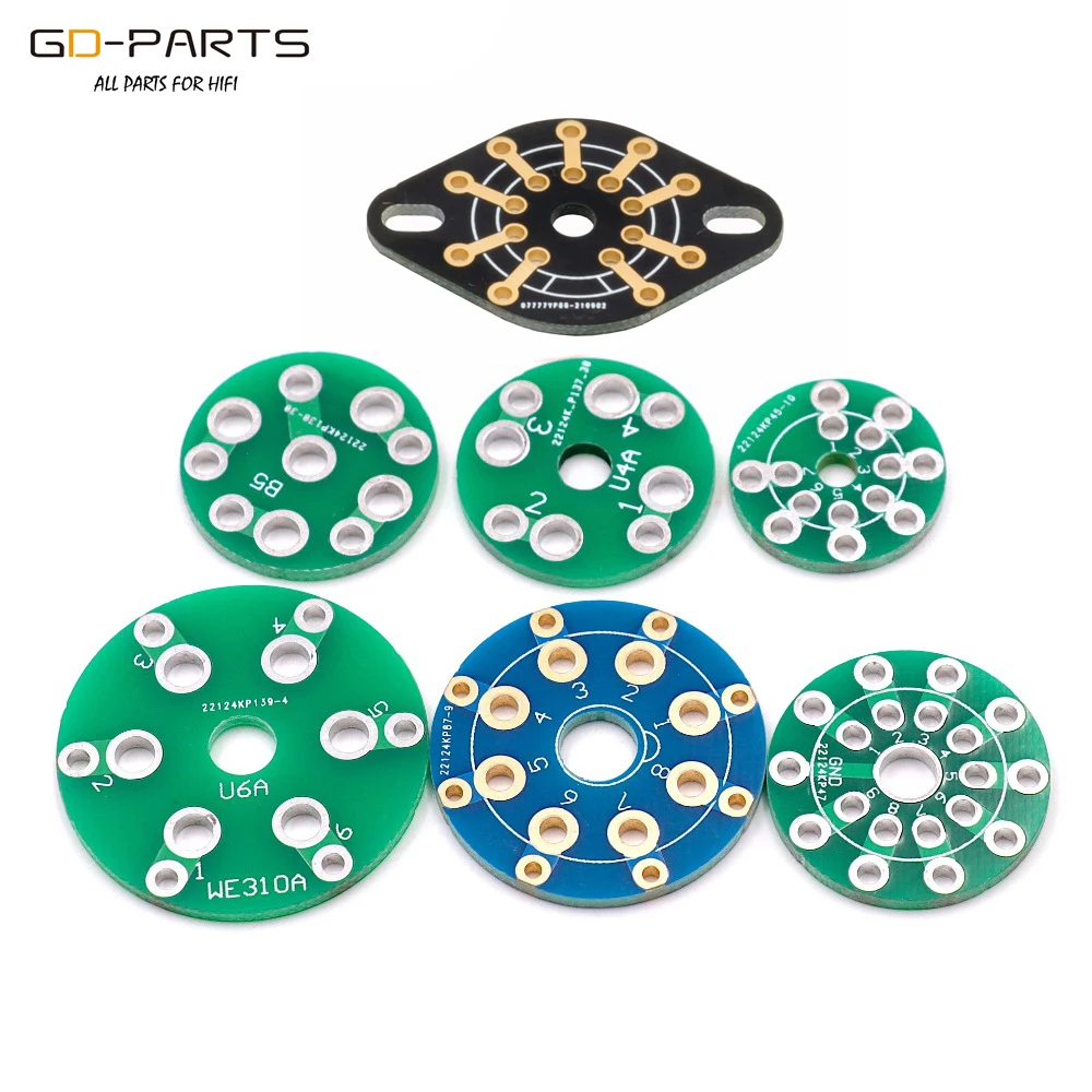 Dwustronna płytka PCB Adapter Płytka drukowana dla CMC 4pin 5pin 6pin 7pin 8pin 9pin Gniazda lampowe Hifi Audio Vintage Wzmacniacz lampowy DIY
