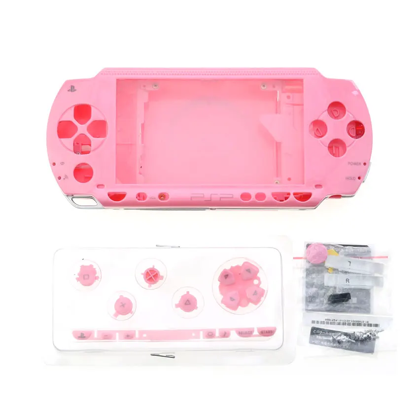 JCD-carcasa completa para PSP1000, carcasa de plástico duro para PSP 1000, con juego de tornillos de botón