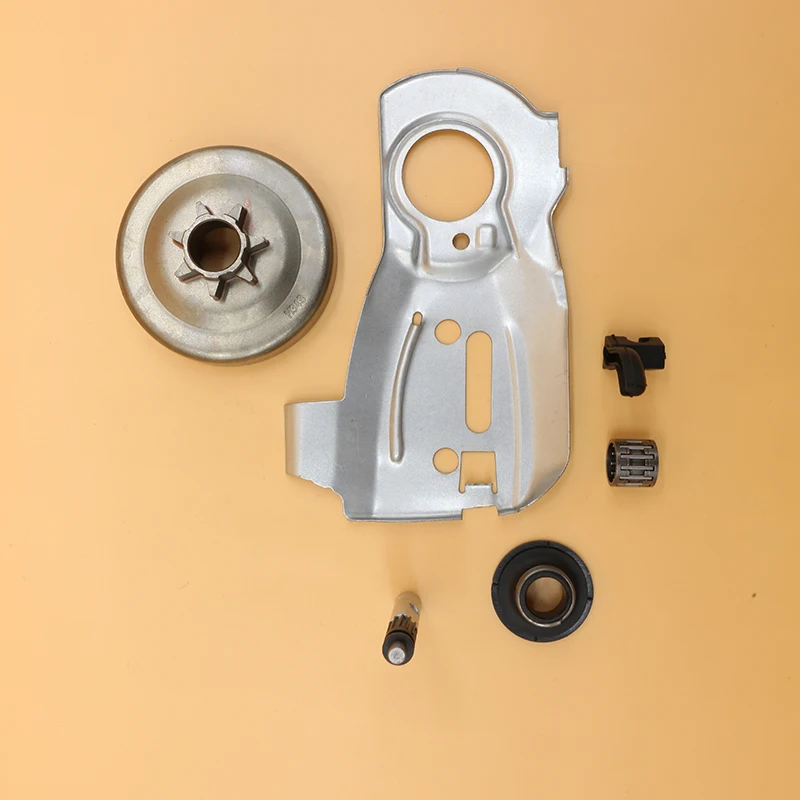 Kit d'engrenage à vis sans fin pour Husqvarna, tambour d'embrayage, pompe à huile, plaque de piston, tronçonneuse à gaz de jardin, pièces de rechange, 325, 340, 345, 503875701 ", 7T